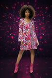 POP ART MINI DISCO RETRO DRESS