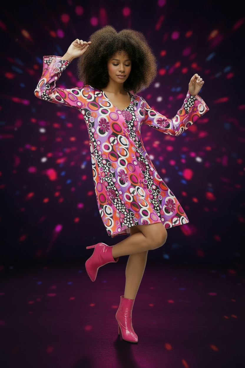 POP ART MINI DISCO RETRO DRESS