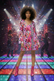 POP ART MINI DISCO RETRO DRESS