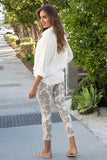 Venti Light Beige Crinkled Joggers Made in Italy