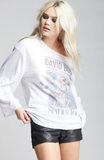 Recycled Karma - 130   David Bowie the Glass Spider Tour Bell Sleeve: M / White