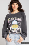 Recycled Karma - 301958 - 330 Pink Floyd The Dark Side LS Burnout Sweatshirt: S / Black