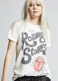 Recycled Karma - 302510 - 930 The Rolling Stones Bus Trip Unisex Tee: White / M