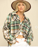 GREEN PLAID SHACKET