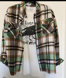GREEN PLAID SHACKET