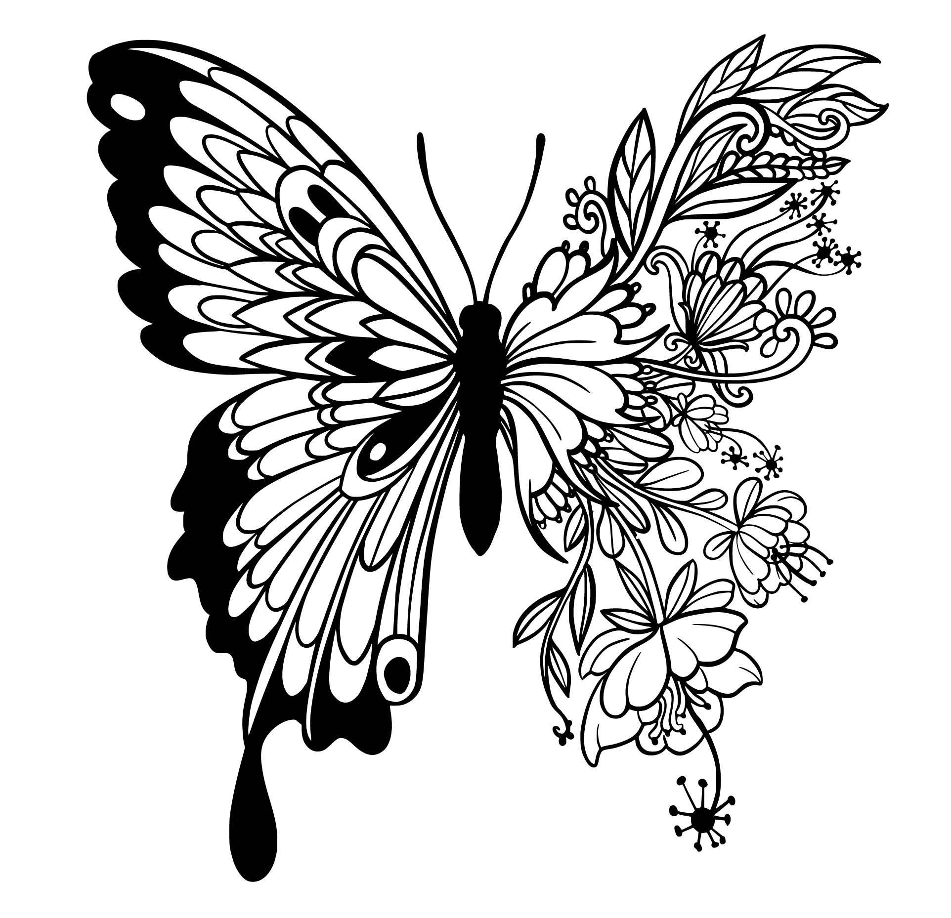 FLORAL BUTTERFLY