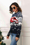 Christmas Delivery Truck Knit Sweater